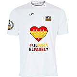Barcelona Padel Tour - Camiseta Técnica de Manga Corta para Hombre Joma - En Tejido Micro Mesh Transpirable con Corazón Love Pádel y Banderas de Países